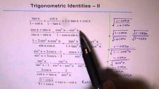 Trigonometric Identities Worksheet 2 [upl. by Traver724]