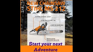 Stihl MS 212 Chainsaw with an 18inch light bar [upl. by Michaud306]