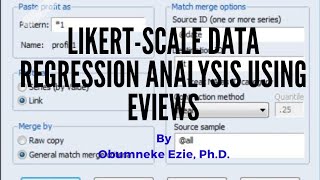 EViews LIKERTSCALE Data Regression Analysis using EViews [upl. by Notserk]