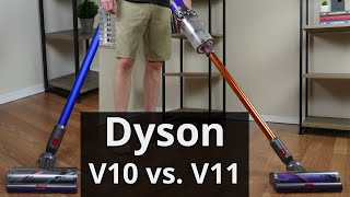 Dyson V10 vs V11 SidebySide Dyson Vacuum Comparison [upl. by Seem892]