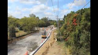 Waldon Road and Clintonville Road roundabout construction 2024 [upl. by Ahsekyw]