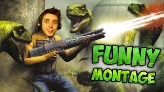 Man Vs Dinosaurs  Turok Funny Montage [upl. by Yvel999]