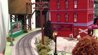 Lionel Train O Gage on a 4x8 platform Layout [upl. by Nosilla]