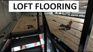 Workshop build part 20  Loft flooring and hand rails [upl. by Anilok887]