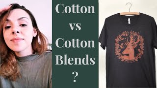 Triblend vs Cotton vs PolyCotton Blend  What material are t shirts made of [upl. by Decamp]