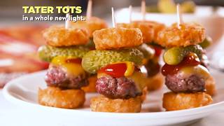 Healthy Recipes  How to Make Cheeseburger Tot Sliders [upl. by Hcardahs936]