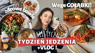 🌱Co jem w ciągu TYGODNIA ✔️MEAL PREP  Wege gołąbki azjatyckie rollsy bowle słodkości i pizza [upl. by Bueschel]