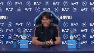 NAPOLIROMA LA CONFERENZA STAMPA PRE PARTITA DI MISTER ANTONIO CONTE 🔵 [upl. by Quintin535]