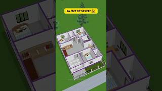 34 by 50 Feet house plans 💞 erarman shortfeed [upl. by Gonsalve]