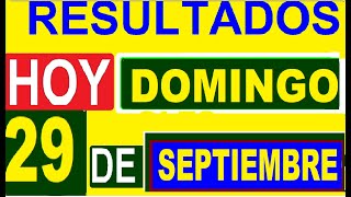 Ultimos RESULTADOS SORTEOS DE LOTERIAS Y CHANCES DE HOY DOMINGO 29 DE SEPTIEMBRE DEL 2024 [upl. by Iow]