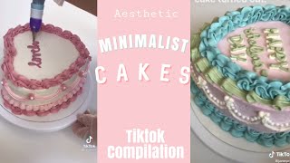 MINIMALIST CAKES AESTHETIC 🍰🎂 tiktok compilation ✨ [upl. by Ran]