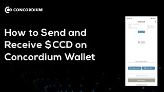 How to send and receive CCD token on Concordium Wallet [upl. by Anuahc]