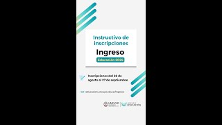 Instructivo inscripciones Ingreso 2025 [upl. by Rox]