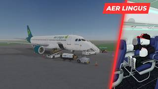 ROBLOX Airline Flight Review  Aer Lingus  A320  Economy Class [upl. by Maddis]