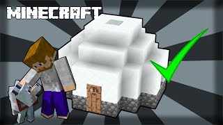 How to Make an IGLOO DOG HOUSE Minecraft 1152 [upl. by Faulkner]