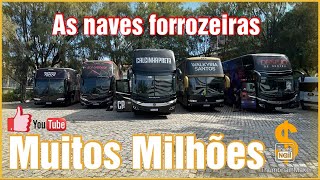 Um Encontro de Milhões  Vários Ônibus de Bandas de forró juntos no Baú da Taty [upl. by Yasnil]