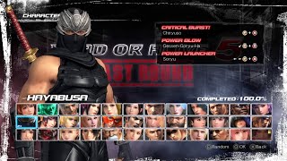 DEAD OR ALIVE 5 Last Round  02  Hayabusa Command Training 100 [upl. by Burkhardt]