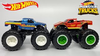 HOT WHEELS MONSTER TRUCKS BIGFOOT VS SNAKE BITE 2PACK [upl. by Marino]