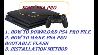 How to Reinstall PS4 pro PlayStation version 803 with usb and downloading program few steps [upl. by Aramoj]