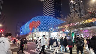 Huaihai Road Night｜Walk in Shanghai store 4K｜Xintiandi ｜The Bund ｜MINISO Pink [upl. by Aitak687]