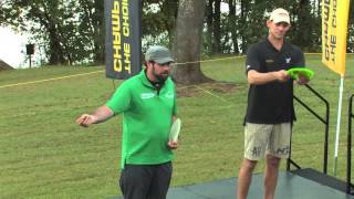 Golf swing  Dave Feldberg Disc Golf Clinic Biomechanics [upl. by Elleinnod26]