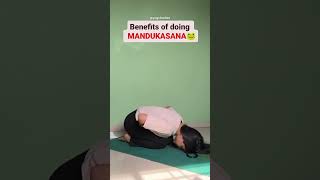 Benefits of Mandukasana🐸 yoga mandukasana diabetes youtube shorts youtubeshorts yt [upl. by Arahset]