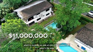 Singapore Landed  11 MILLION BUNGALOW WITHIN GCB AREA Episode 1 [upl. by Ybrek697]