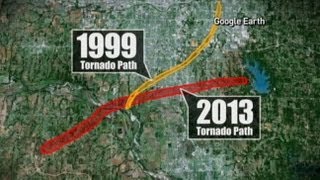 Tornado Destroys City for 2nd Time Moore Oklahoma Devastated by 1999 Twister [upl. by Neruat]