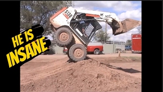 He is the most Insane Skilled Skid steer Operator in the World [upl. by Enelie486]