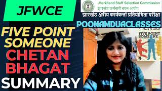 Five Point Someone Chetan Bhagat Novel JFWCE ENGLISH LITERATURE VIDEO Lecture classes by Poonam Dua [upl. by Onahpets]