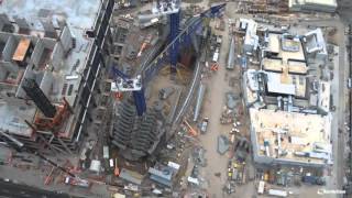 Time lapse video Building the Oculus at the World Trade Center Transportation Hub [upl. by Seth43]