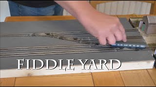 Cromford Wharf N gauge shelf Layout Part 12 Creating The Fiddle Yard [upl. by Collier]