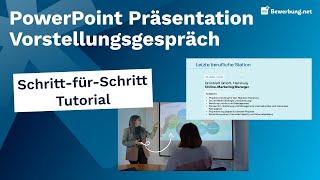 PowerPoint Präsentation erstellen So überzeugst du im Bewerbungsgespräch [upl. by Nerraj]