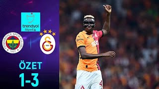 Fenerbahçe  Galatasaray 13 MAÇ ÖZETİ  Süper Lig  202425 [upl. by Lyris]