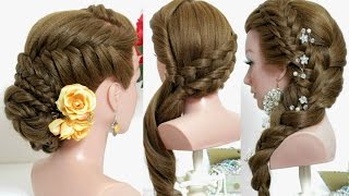 3 cute hairstyles for long hair tutorial [upl. by Attey229]