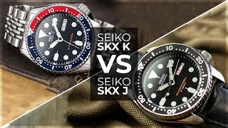 Seiko SKXK vs SKXJ Hands On Comparison  Which Model Is Better SKX007J vs SKX009K [upl. by Ignacio]