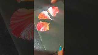 One stroke acrylic painting ideas for beginnersART onestroke simplestrokes shorts [upl. by Adian]