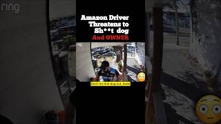 Amazon Driver Threatens Dog and Man Shorts amazon retrothesupervillain trending [upl. by Leeland]