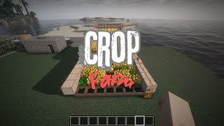 Expandable Crop Farm 🌾🥔🥕 Minecraft Tutorial minecraft gaming youtube [upl. by Ilonka]