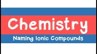 601 Naming and Writing Ionic Compounds [upl. by Anaxor178]