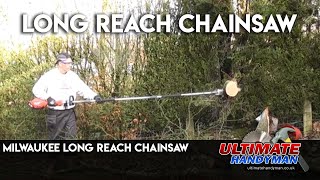 Milwaukee long reach chainsaw  Milwaukee long reach hedge trimmer  M18 FOPH  Milwaukee Quik Lok [upl. by Enelear]