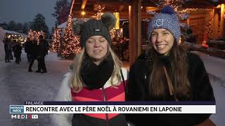 Rencontre avec le père Noël à Rovaniemi en Laponie [upl. by Mischa]