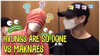 BTS When Hyungs Are So Done With Maknaes [upl. by Jacques]