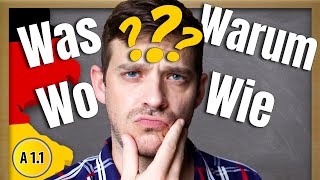 Basic German Question Words  All A1 Question Words You Need to Know [upl. by Doralyn339]