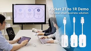 Pocket 2T to 1R Wireless Display Transmitter and Receiver  The Best Solution for Small Business [upl. by Fridell993]