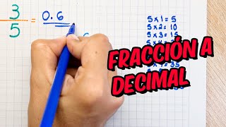 Convertir Fracción a Decimal [upl. by Tnomyar]