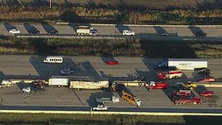 Crash shuts down I9441 South near Somers Wisconsin [upl. by Leibrag857]