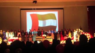 English Teachers Perform the National Anthem of the United Arab Emirates quotIshy Biladyquot [upl. by Legnaleugim339]