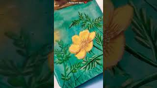 😱😱 beautiful flower painting 😍😍 check my channel more art videos saniartdiary8555 [upl. by Garv]