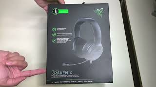 Razer Kraken X Gaming Headset Unboxing [upl. by Moor]